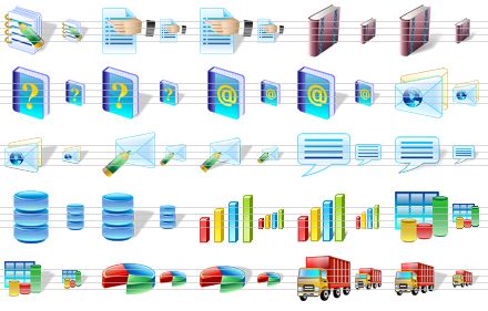 basic icons for vista - notes sh, properties, properties sh, book, book sh, help, help sh, address book, address book sh6, mail, mail sh, write e-mail, write e-mail sh, message, message sh, database, database sh, 3d graph, 3d graph sh, 3d bar chart, 3d bar chart sh, pie chart, pie chart sh, delivery, delivery sh icon