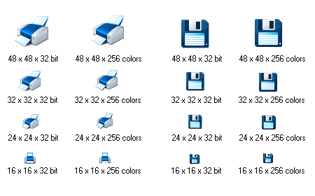 blue icon library