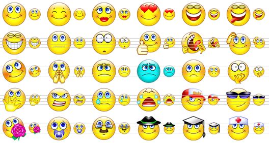 cute smile icons - smile, pleasure, girl, love, joy, laugh, teeth, indifference, wonder, ok, yawning, confusion, embarrassment, prayer, trouble, displeasure, discontent, fear, negation, spite, tear, weeping, cap, sun glasses, flower, baby, boss, hat, academician, doctor icon