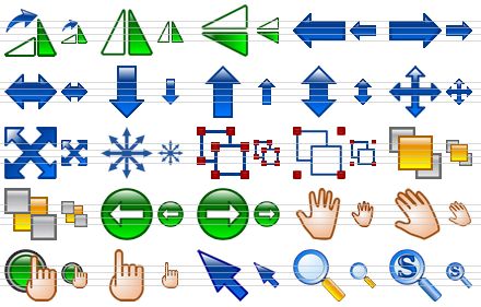 design icon set - rotate right, flip horizontally, flip vertically, left, right, left-right, down, up, up-down, move, move diagonally, directions, ungroup, group, bring to front, send to back, back, forward, hand, pan, touch, guideline, pointer, magnifer, search icon