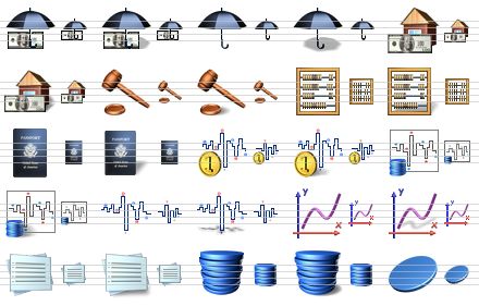 financial icon library for vista - insurance, insurance sh, umbrella, umbrella sh, real estate, real estate sh, auction, auction sh, abacus, abacus sh, passport, passport sh, forex trading, forex trading sh, stock market, stock market sh, graph, graph sh, chart, chart sh, reports, reports sh, blue chips, blue chips sh, blue chip icon