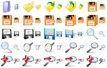 large icons for vista - folder, folder xp, open file, up folder, save, save sh, save all, save all sh, save as, save as sh, floppy disk, floppy disk sh, save file, save file sh, search, search sh, magnifier, magnifier sh, zoom, zoom sh, zoom in, zoom in sh, zoom out, zoom out sh, zoom in v2 icon