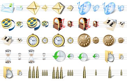 large icons for vista - mail sh, send mail, send mail sh, music, music sh, multimedia, multimedia sh, juke box, juke box sh, calendar, calendar sh, time, time sh, clock, clock sh, hourglass, hourglass sh, history, history sh, scheduled, scheduled sh, ammunition, ammunition sh, shell, shell sh icon