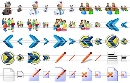 large icons for vista - spy sh, doctor, doctor sh, conference, conference sh, party, party sh, large group, large group sh, fast back, play back, play forward, fast forward, fast back v2, play back v2, play forward v2, fast forward v2, red pencil, red pencil sh, document, document sh, edit document, edit document sh, close document, close document sh icon