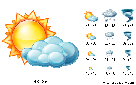 large weather icons