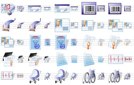 medical icons for vista - medical invoice paid sh, cheque sh, cheque, bar-code, bar-code sh, bar-code scanner, bar-code scanner sh, account, account sh, accounts, accounts sh, sick-list, sick-list sh, certificate, certificate sh, knowledge, knowledge sh, label, label sh, cardiogram, cardiogram sh, baby carriage, baby carriage sh, wheelchair, wheelchair sh icon