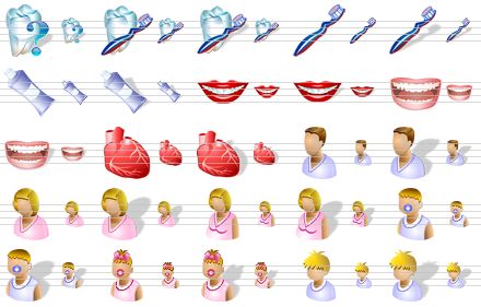 medical icons for vista - tooth status sh, sound tooth, sound tooth sh, tooth-brush, tooth-brush sh, tooth-paste, tooth-paste sh, hollywood smile, hollywood smile sh, mouth, mouth sh, heart, heart sh, patient-man, patient-man sh, patient-woman, patient-woman sh, pregnancy, pregnancy sh, baby boy, baby boy sh, baby girl, baby girl sh, patient-boy, patient-boy sh icon