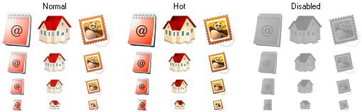 message toolbar icons