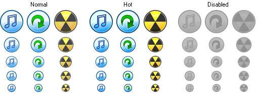 multimedia toolbar icons