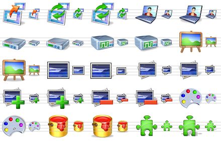 multimedia icons for vista - data transmission sh, data synchronization, data synchronization sh, visual communication, visual communication sh, device, device sh, oscilloscope, oscilloscope sh, gallery, gallery sh, picture, picture sh, pictures, pictures sh, add pictures, add pictures sh, remove pictures, remove pictures sh, color palette, color palette sh, paint, paint sh, component, component sh icon