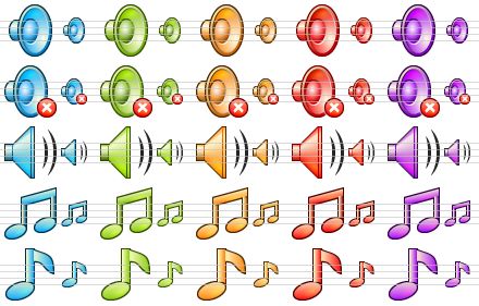 online icon set - sound v1, sound v2, sound v3, sound v4, sound v5, no sound v1, no sound v2, no sound v3, no sound v4, no sound v5, sound volume v1, sound volume v2, sound volume v3, sound volume v4, sound volume v5, music v1, music v2, music v3, music v4, music v5, music note v1, music note v2, music note v3, music note v4, music note v5 icon
