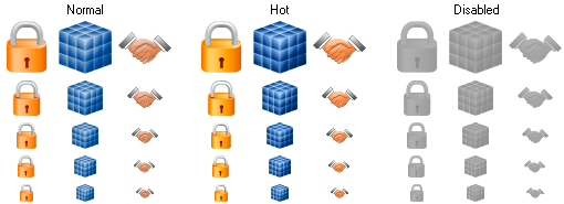 security toolbar icons