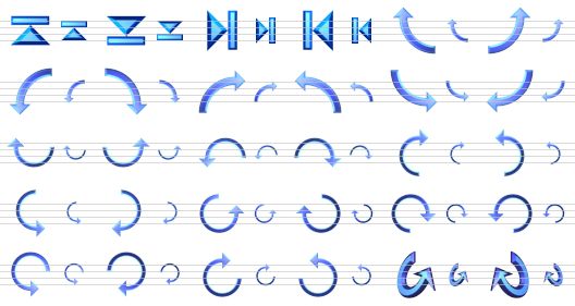 small arrow icons - top, bottom, last, first, rotate 90d-1, rotate 90d-2, rotate 90d-3, rotate 90d-4, rotate 90d-5, rotate 90d-6, rotate 90d-7, rotate 90d-8, rotate 180d-1, rotate 180d-2, rotate 180d-3, rotate 180d-4, rotate 180d-5, rotate 180d-6, rotate 180d-7, rotate 180d-8, rotate 270d-1, rotate 270d-2, rotate 270d-3, rotate 270d-4, rotate 270d-5, rotate 270d-6, rotate 270d-7, rotate 270d-8, rotate 3d-1, rotate 3d-2 icon