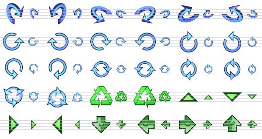 small arrow icons - rotate 3d-3, rotate 3d-4, rotate 3d-5, rotate 3d-6, rotate 3d-7, rotate 3d-8, rotate 270db-1, rotate 270db-2, rotate 270db-3, rotate 270db-4, rotate 270db-5, rotate 270db-6, rotate 270db-7, rotate 270db-8, rotate ud, rotate du, rotate rl, rotate lr, rotate ccw, rotate cw, counter-clockwise triangle, clockwise triangle, up v4, down v4, right v4, left v4, move down, move left, move right, move up icon