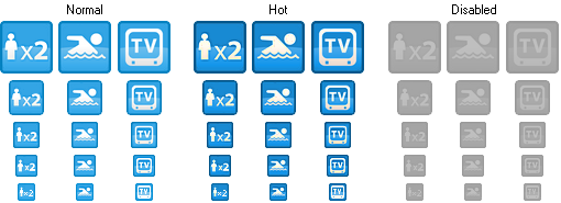 small hotel icons