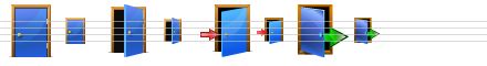 vista toolbar icons - closed door, open door, exit, logout icon